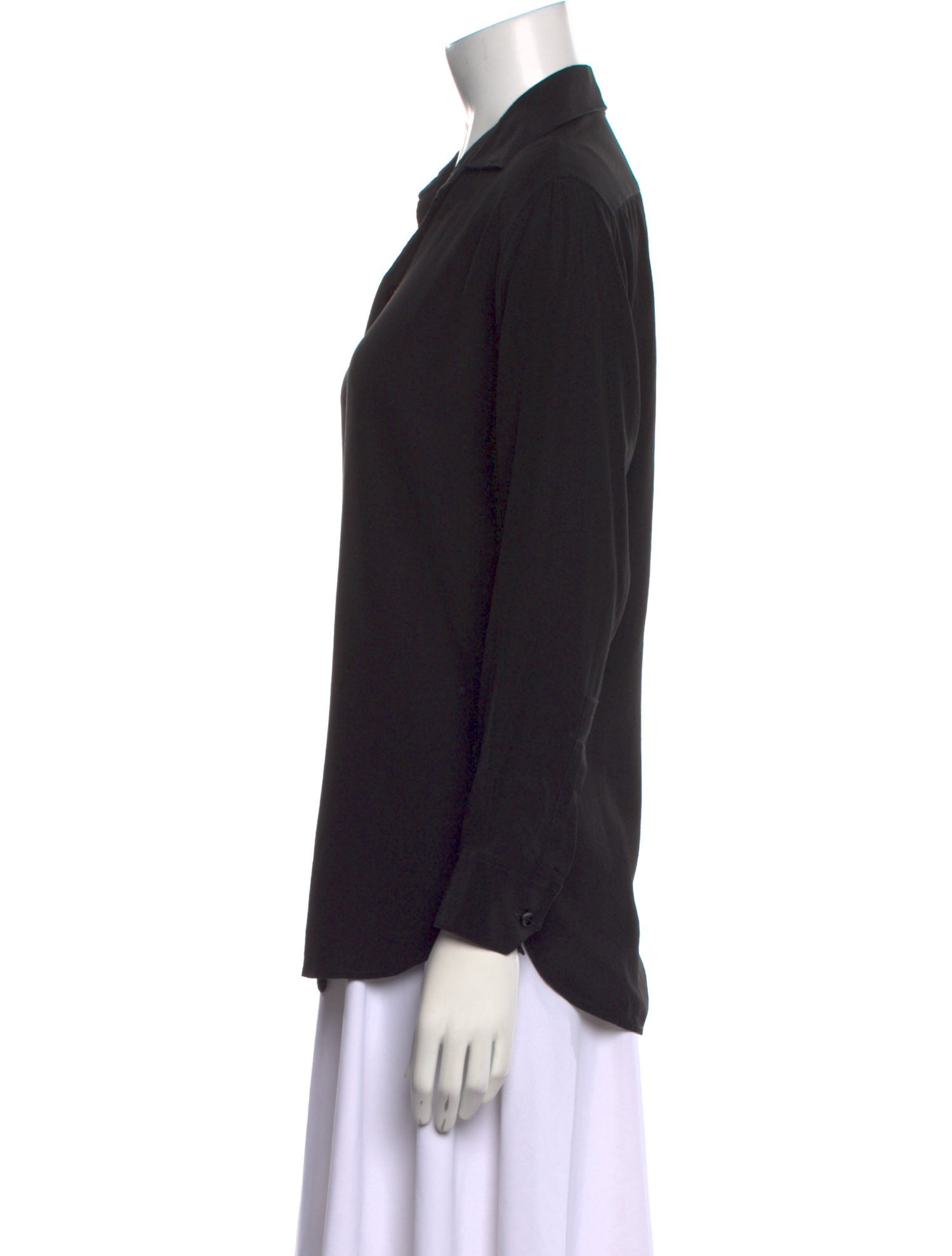 Saint Laurent 2015 Silk Button-Up Top