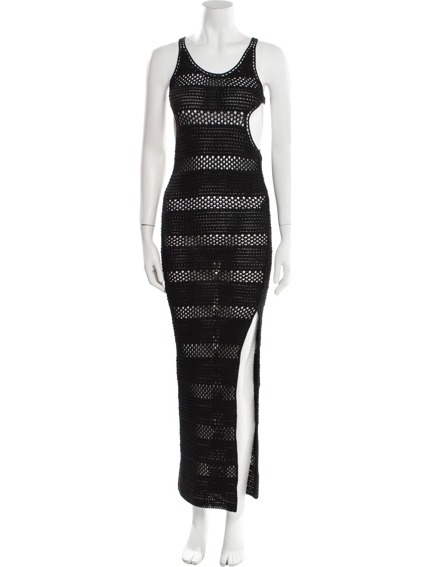 Saint Laurent Crochet Long Dress