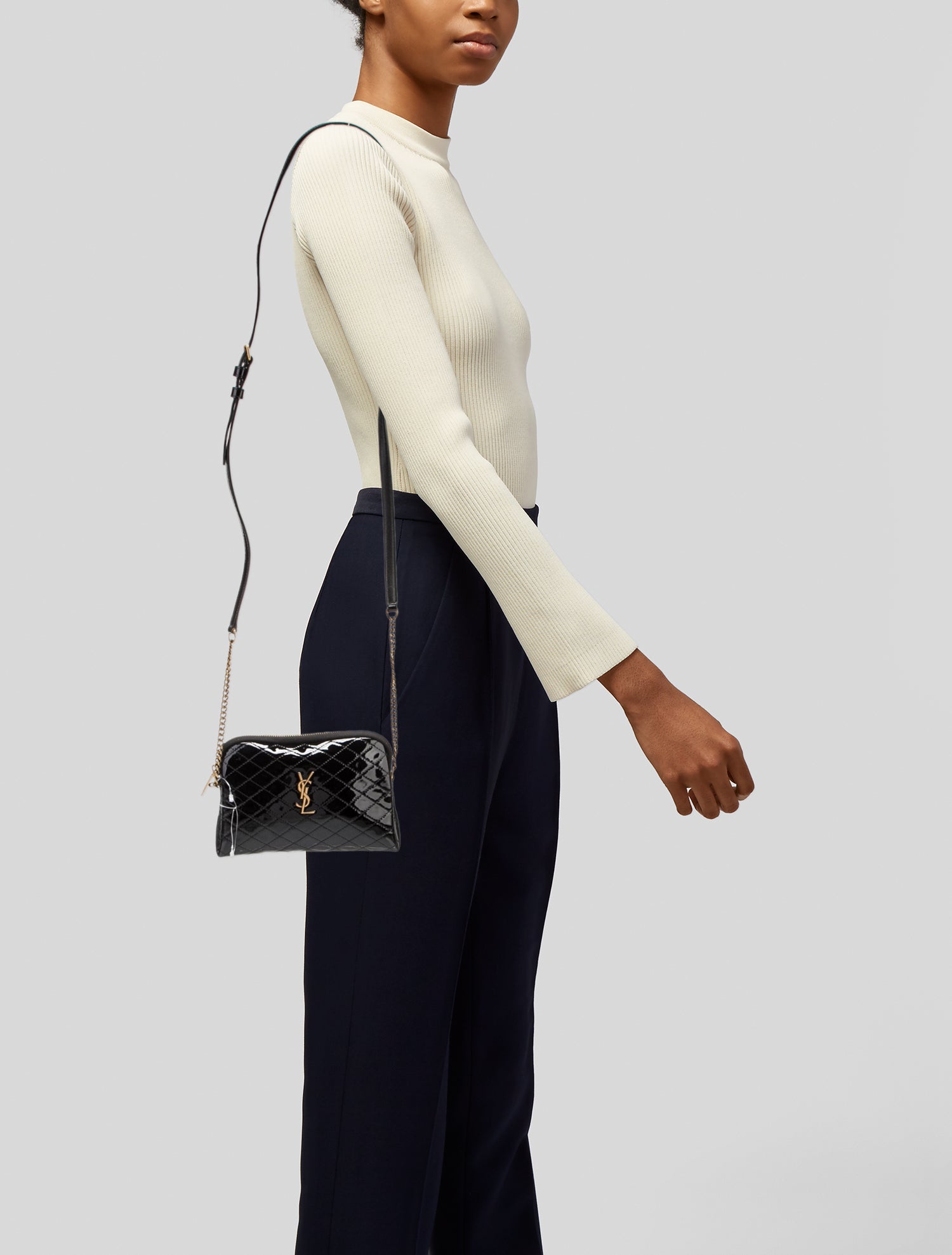 Saint Laurent Patent Leather Gaby