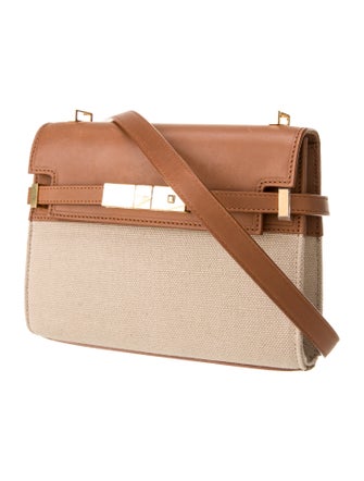 Saint Laurent Canvas Manhattan Mini 2024