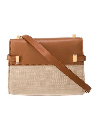 Saint Laurent Canvas Manhattan Mini 2024