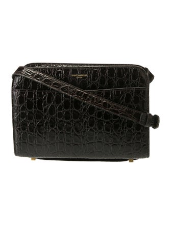 Saint Laurent Embossed Leather Crossbody Bag