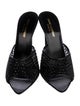 Saint Laurent Mesh Crystal Embellishments Slides
