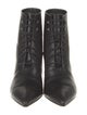 Saint Laurent Leather Lace-Up Boots