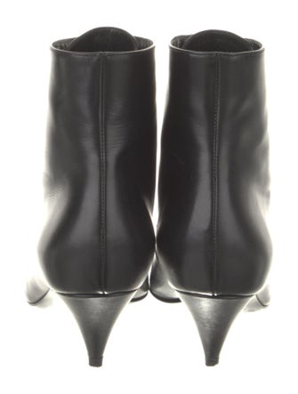 Saint Laurent Leather Lace-Up Boots