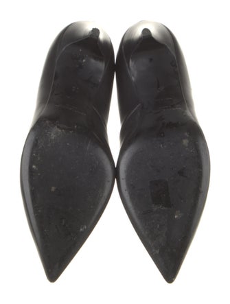 Saint Laurent Leather Lace-Up Boots