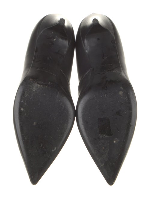 Saint Laurent Leather Lace-Up Boots
