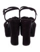 Saint Laurent Suede Bow Accents Sandals