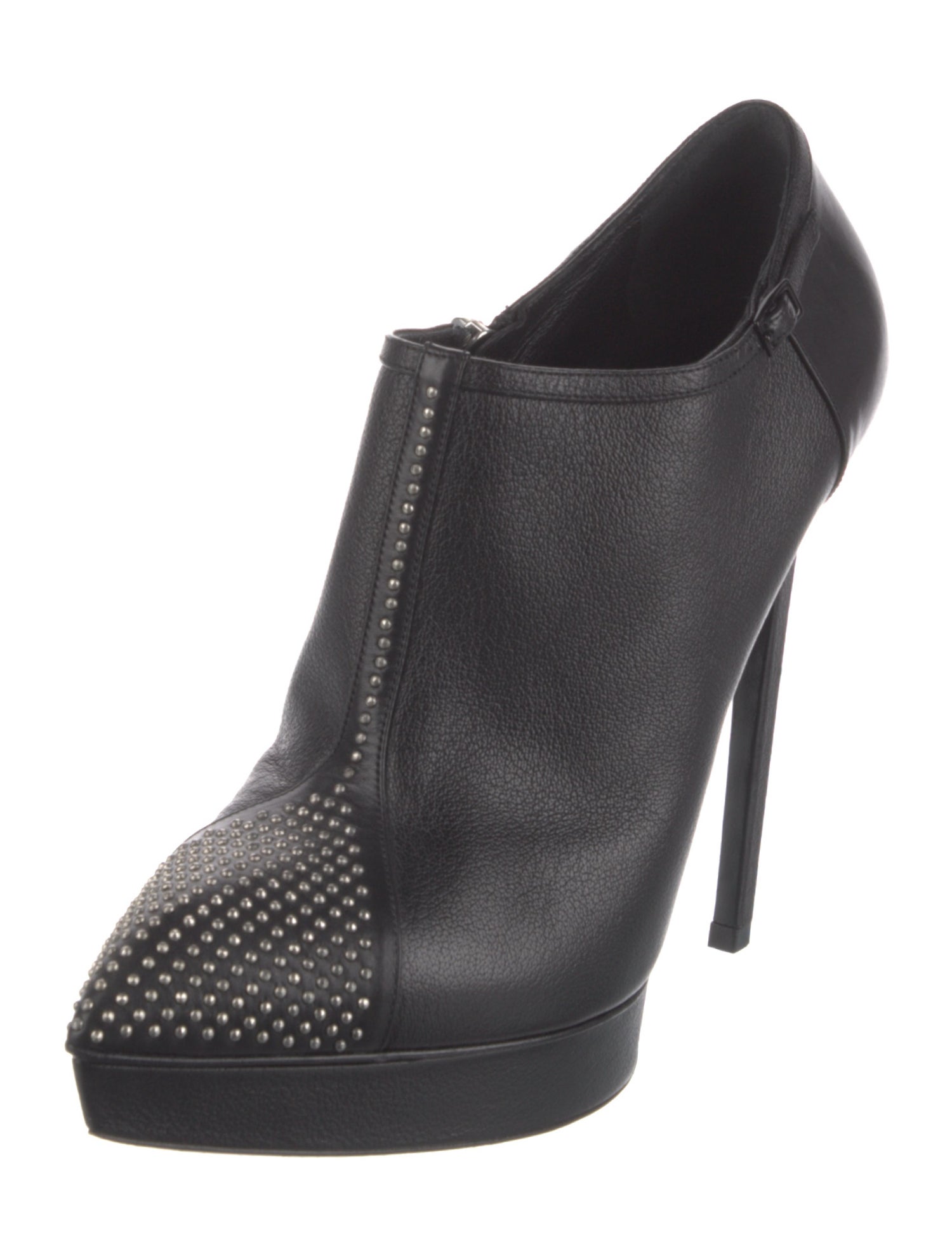 Saint Laurent Leather Studded Accents Pumps