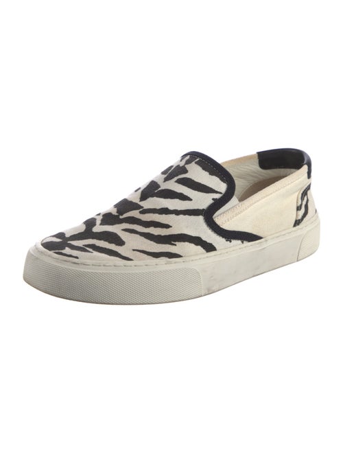 Saint Laurent Canvas Animal Print Sneakers
