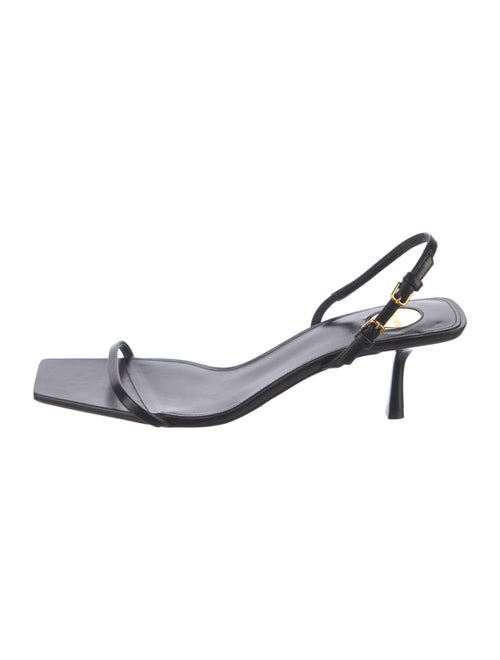 Saint Laurent Leather Slingback Sandals