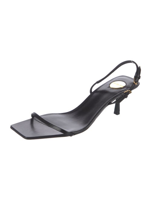 Saint Laurent Leather Slingback Sandals