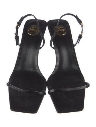 Saint Laurent Leather Slingback Sandals