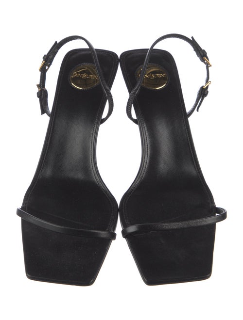 Saint Laurent Leather Slingback Sandals