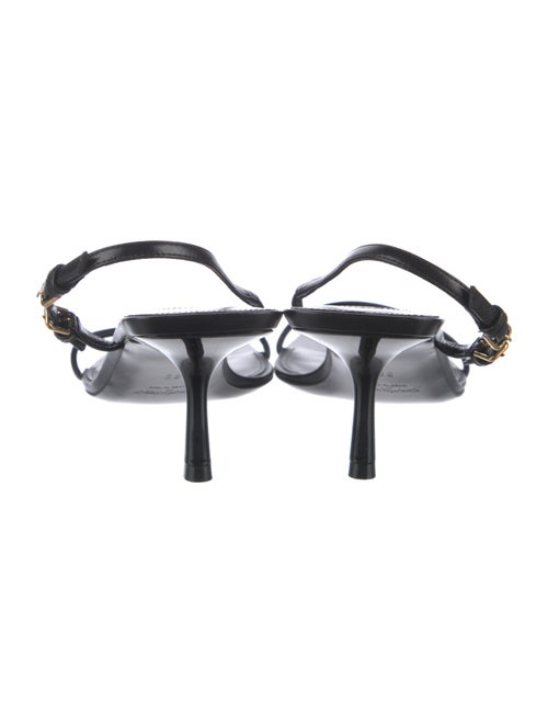 Saint Laurent Leather Slingback Sandals