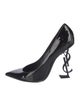 Saint Laurent Signature Logo Patent Leather Pumps