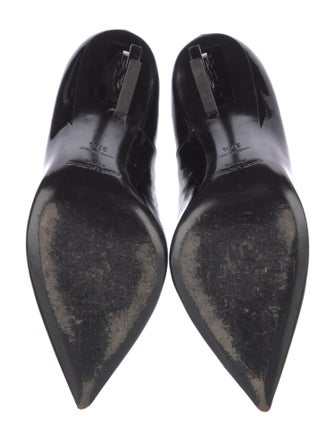 Saint Laurent Signature Logo Patent Leather Pumps