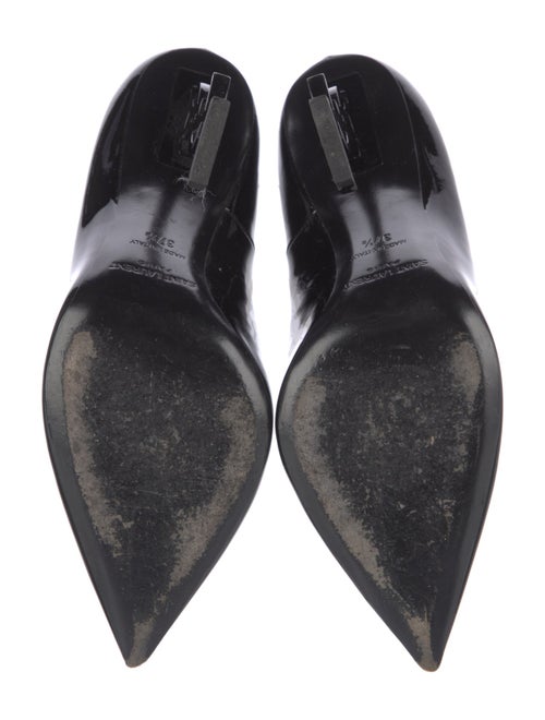 Saint Laurent Signature Logo Patent Leather Pumps
