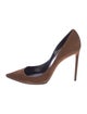 Saint Laurent Suede D'Orsay Pumps