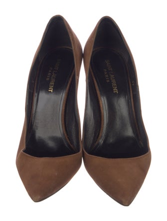 Saint Laurent Suede D'Orsay Pumps