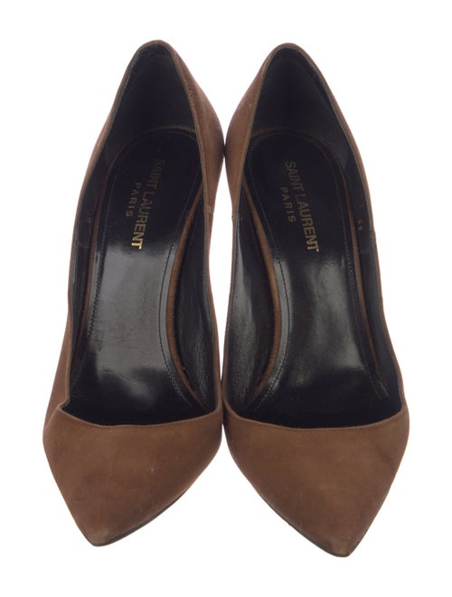 Saint Laurent Suede D'Orsay Pumps
