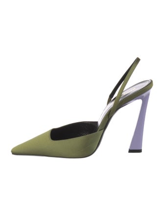 Saint Laurent Satin Slingback Pumps