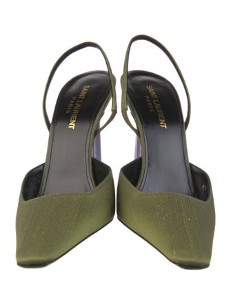 Saint Laurent Satin Slingback Pumps