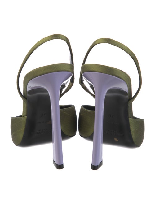 Saint Laurent Satin Slingback Pumps