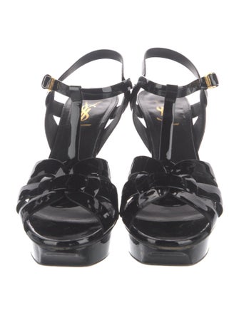Saint Laurent Patent Leather T-Strap Pumps