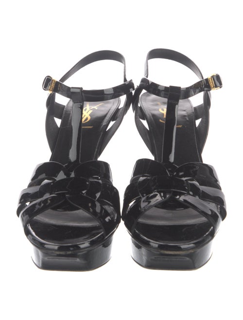 Saint Laurent Patent Leather T-Strap Pumps