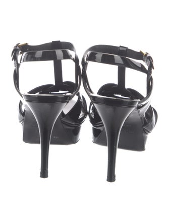 Saint Laurent Patent Leather T-Strap Pumps