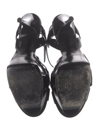 Saint Laurent Patent Leather T-Strap Pumps