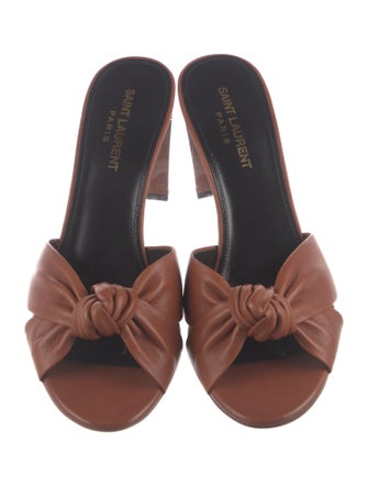 Saint Laurent Leather Mules
