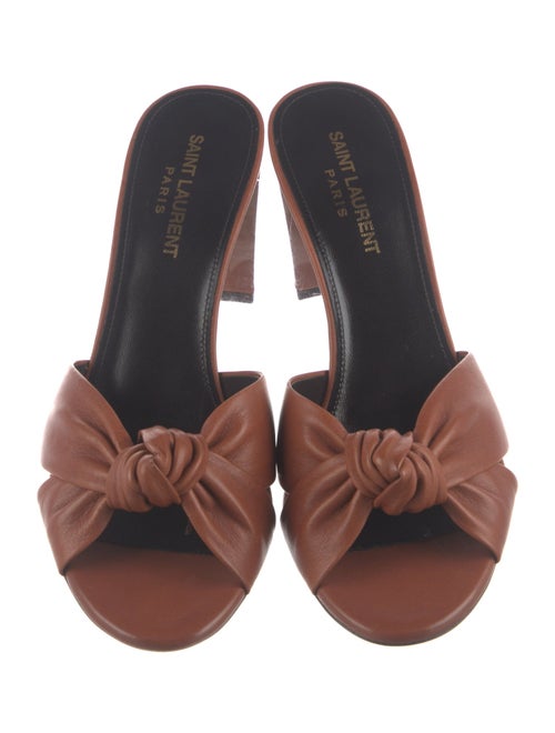 Saint Laurent Leather Mules