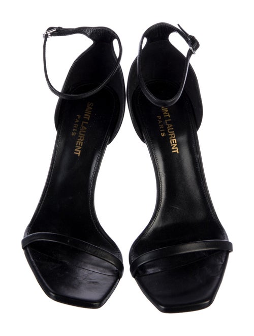 Saint Laurent Leather Slingback Sandals