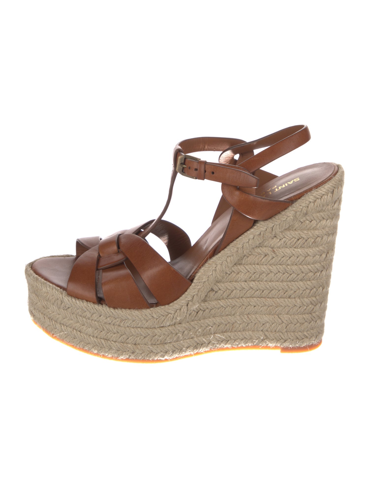 Saint Laurent Leather Espadrilles