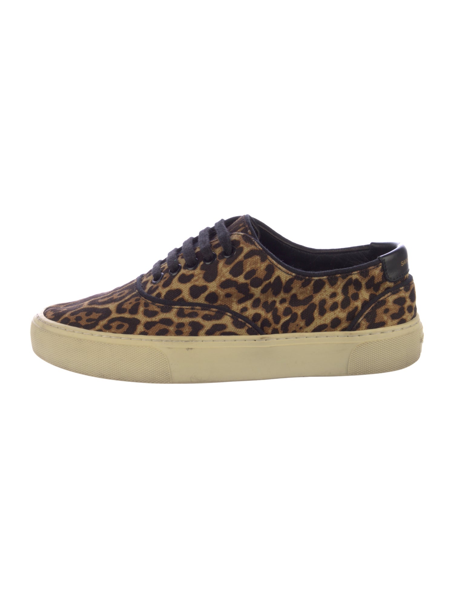 Saint Laurent Canvas Animal Print Sneakers