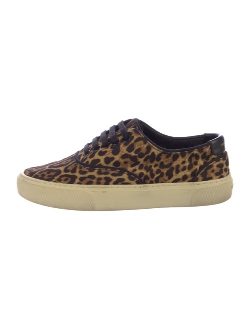 Saint Laurent Canvas Animal Print Sneakers