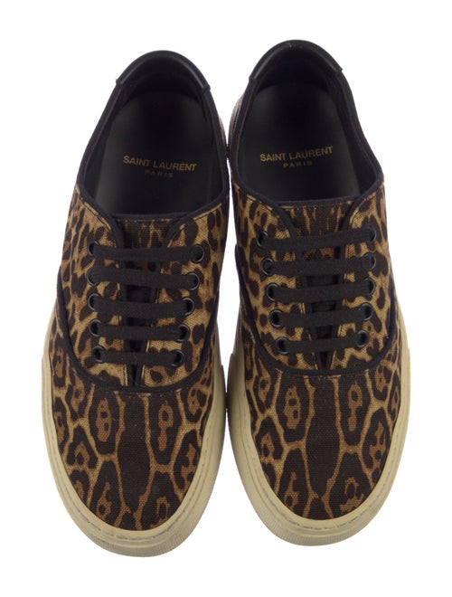 Saint Laurent Canvas Animal Print Sneakers