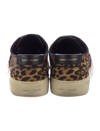 Saint Laurent Canvas Animal Print Sneakers