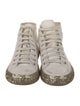 Saint Laurent Canvas Glitter Accents Sneakers