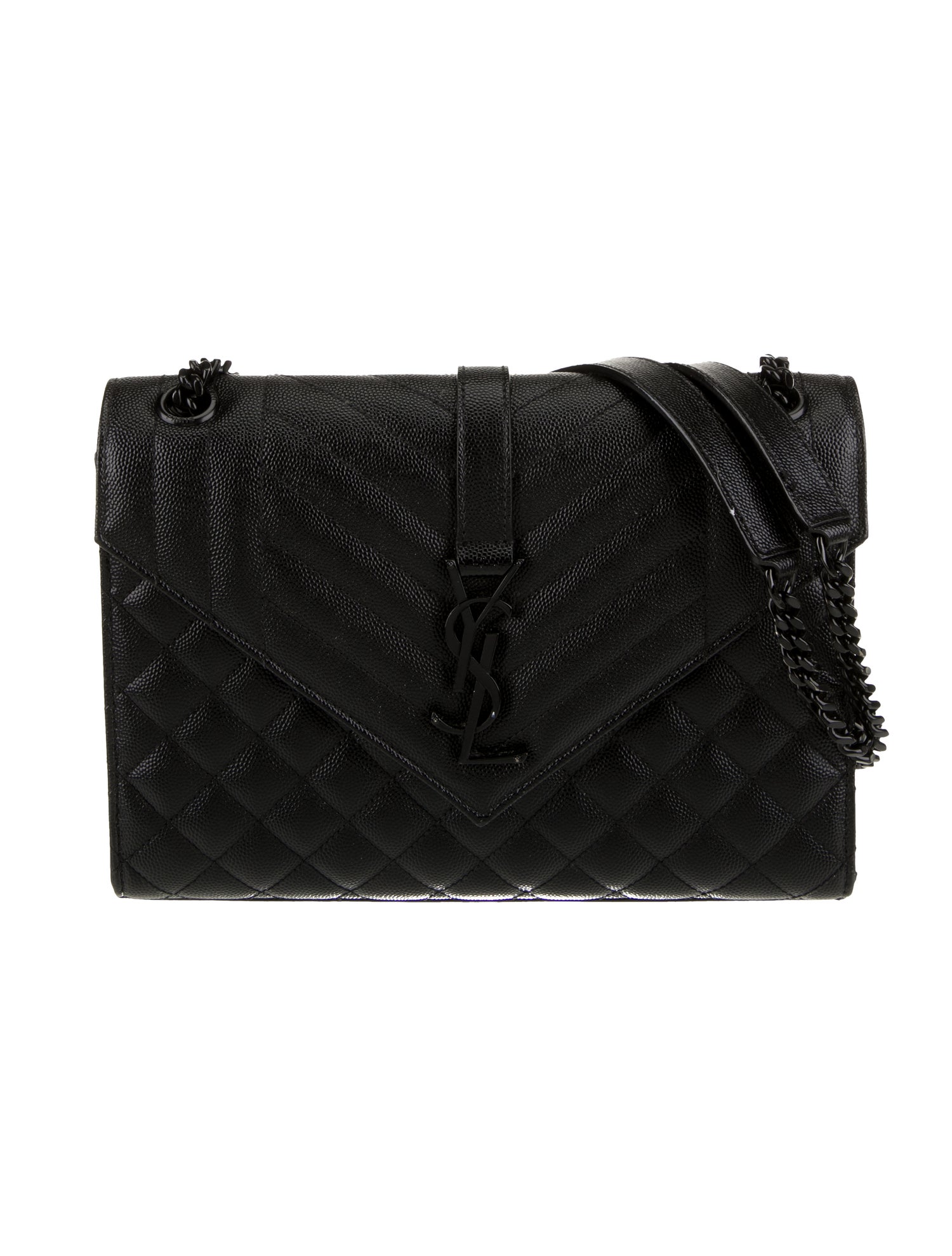 Saint Laurent Leather Envelope Medium