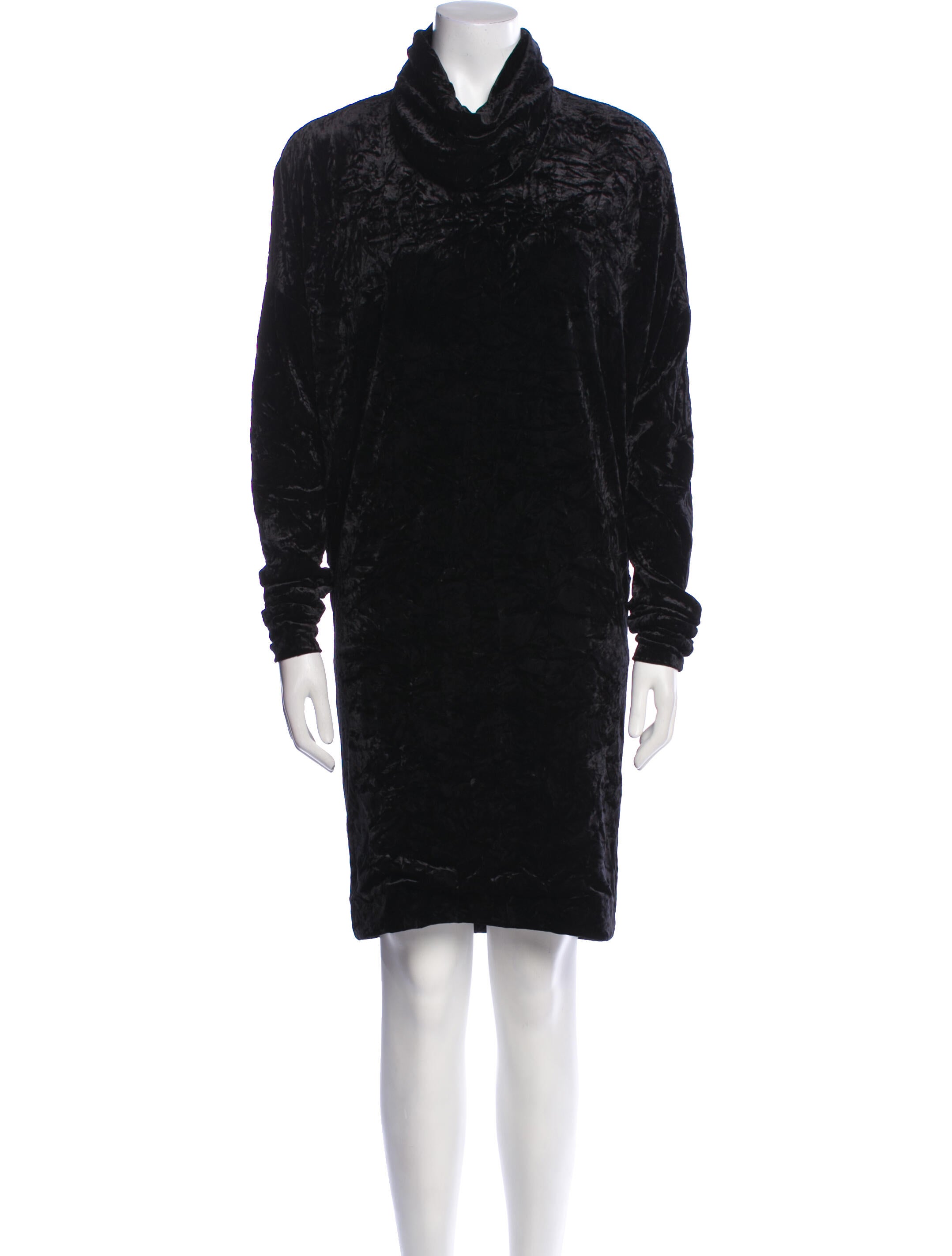 Saint Laurent Turtleneck Knee-Length Dress