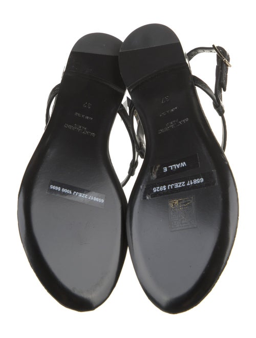 Saint Laurent Leather T-Strap Sandals