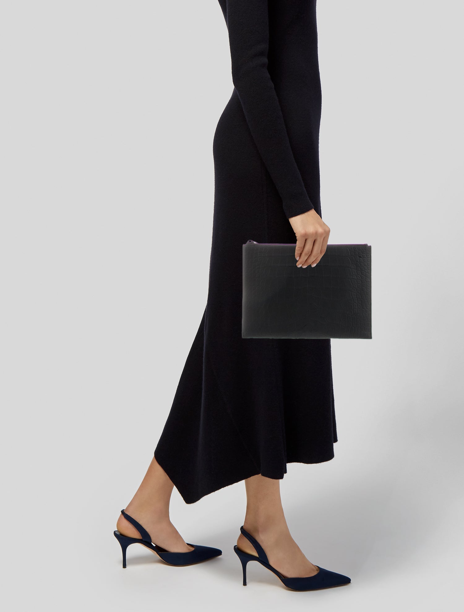 Saint Laurent Embossed Leather Embossed Leather Portfolio