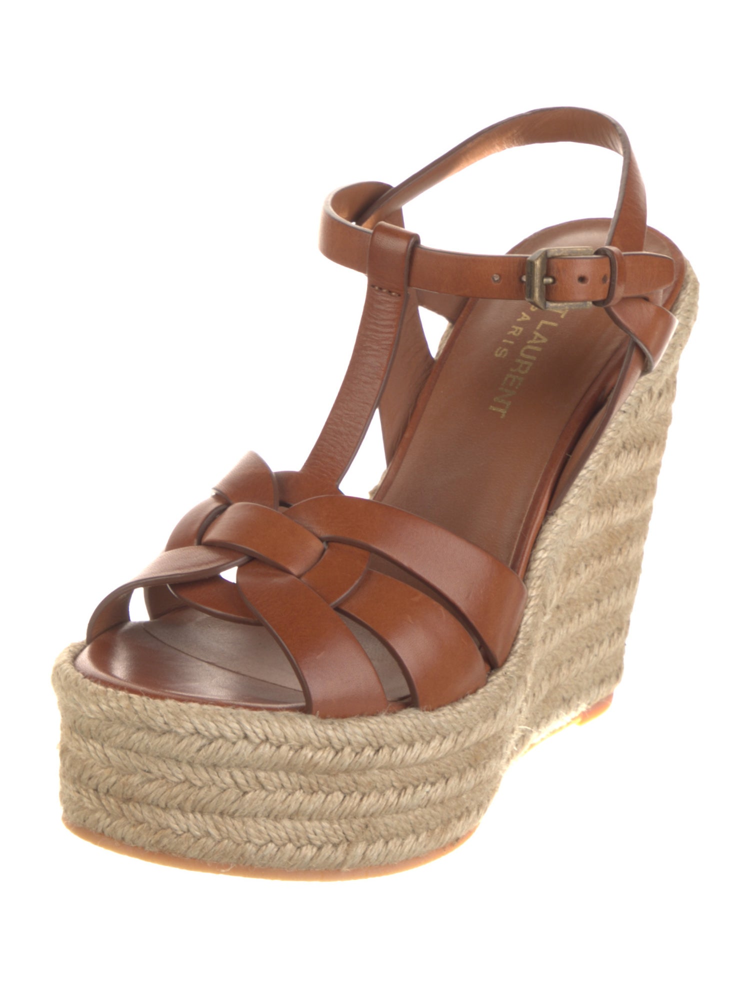 Saint Laurent Leather Espadrilles