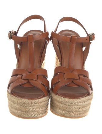 Saint Laurent Leather Espadrilles