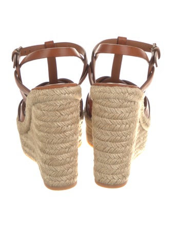 Saint Laurent Leather Espadrilles