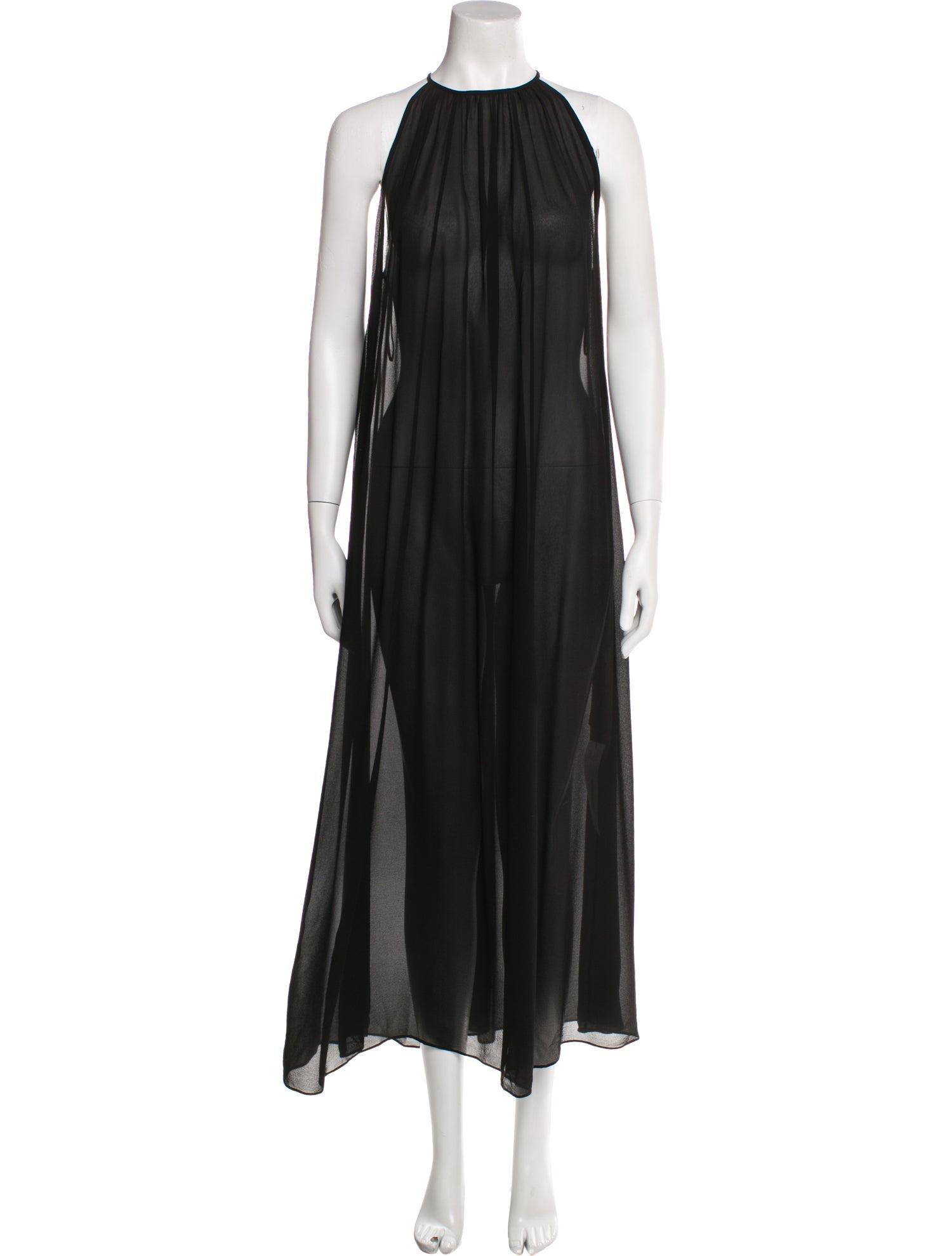 Saint Laurent Silk Long Dress