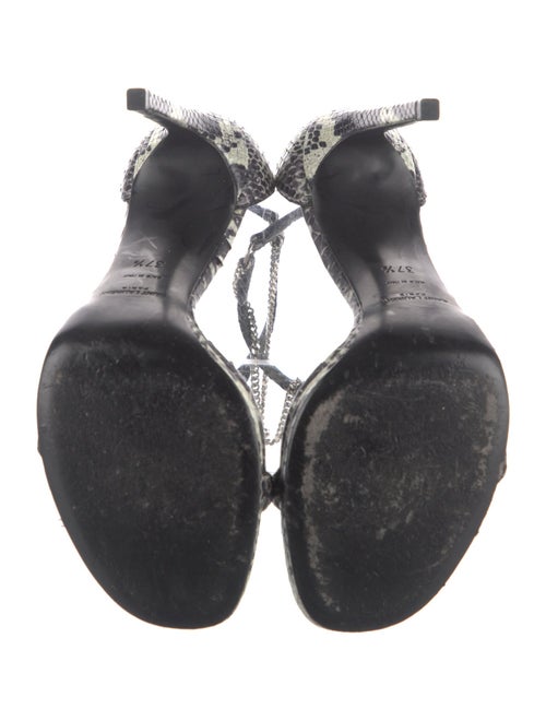 Saint Laurent Snakeskin Animal Print Sandals